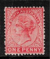 SOUTH AUSTRALIA 1876 1d Deep Red P13 SG 176b HM #CBU20 - Mint Stamps