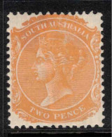 SOUTH AUSTRALIA 1876 2d Pale Orange P13 SG 177 HM #CBU15 - Mint Stamps