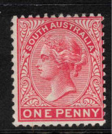 SOUTH AUSTRALIA 1876 1d Rosine P12.5x11.5 SG 179 HM #CBU18 - Neufs