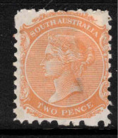 SOUTH AUSTRALIA 1876 2d Orange-Red P10 SG 182b HM #CBU10 - Neufs