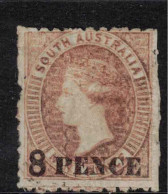 SOUTH AUSTRALIA 1876 8d On 9d Brown-Orange P11.5-12.5 SG 118 HM #CBU1 - Nuovi