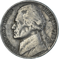 Monnaie, États-Unis, 5 Cents, 1985 - 1938-…: Jefferson