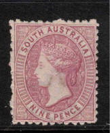 SOUTH AUSTRALIA 1876 9d Rose-Lilac P11.5-12.5 SG 124 HM #CBU2 - Mint Stamps