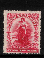 NZ 1901 1d Aniline Carmine Universal Waterlow P14 SG 352b HM #CAX16 - Nuovi