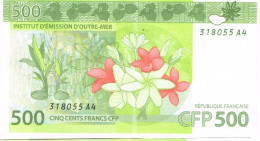 A4 Nouvelle Caledonie France Billet Banque Monnaie Banknote 500 Francs Cfp Mint UNC - Territorios Francés Del Pacífico (1992-...)