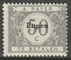  Belgie 1920 BZ105 Bezetting Eupen Strafport 50 C MH* Unused - OC55/105 Eupen & Malmédy