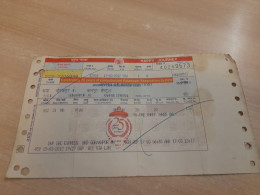 India Old / Vintage - Railway / Train Special Ticket "NORTHERN RAILWAY" Celebrating 25 Years Of C.P.R.System As Per Scan - Welt