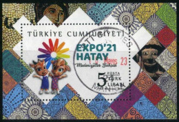 Türkiye 2022 Mi 4697 EXPO'21 Hatay, Garden Of Civilizations | Archaeology BL 218 - Used Stamps