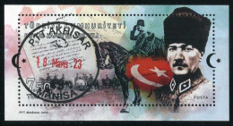 Türkiye 2022 Mi 4715 Victory At Battle Of Dumlupınar, Centenary | Military, Flag, Horse - Oblitérés