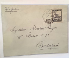 Sa.23 1933 25c Lettera STAMPATI ESTERO 1940>Budapest  (Vatican Vaticano Stampa Cover Rare Printed Matter - Brieven En Documenten