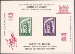 BELGIQUE, 1956, EUROPA ( COB LX21 ) - Deluxe Sheetlets [LX]