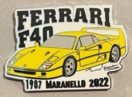 FERRARI F40 JAUNE - 1987 MARANELLO 2022 - EGF - ITALIE - ITALIA - AUTOMOBILE - CAR - VOITURE - AUTO - 19/25 - (32) - Ferrari