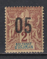 Timbre Neuf* Du Sultanat D'Anjouan De 1912 N°20 MLH - Nuovi