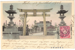 Japon - Japan - Kobe - Wada Temple - Carte Postale Pour Mustapha (Alger) Algérie - 13 Juillet 1906 - Kobe