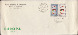 Europa CEPT 1957 Italie - Italy - Italien FDC1 Y&T N°744 à 745 - Michel N°992 à 993 - 1957