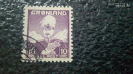 GRÖNLAND--1938-       10ÖRE        KİNG   C HRİSTİAN  X.     . USED - Used Stamps