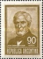 ARGENTINA - AÑO 1967 - Personajes - Almirante Guillermo Brown, 1777-1857 - Usati