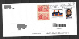 US Cover With Baseball Yogi Berra And Emilio Sanchez Stamps Sent To Peru - Covers & Documents