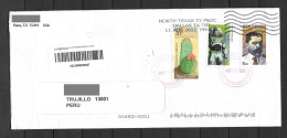 US Cover With Cactus And Buzz Lightyear Stamps Sent To Peru - Storia Postale