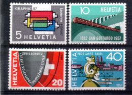 SUISSE / COMMEMORATIFS N° 586 à 589 NEUFS ** - Neufs