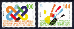 North Macedonia 2023 Europa CEPT PEACE The Highest Value Of Humanity Joint Issue, Set MNH - 2023