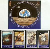 BAHAMAS Issued: July 20, 1999 Apollo11 +sheet - Oceania