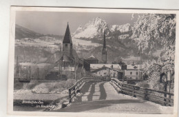 C8932) BISCHOFSHOFEN Im RAQUHREIF - Verschneite Brücke Richtung Kirchen - Tolle DETAILS 1939 - Bischofshofen