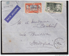 A.E.F. Gabon - Jolie Lettre N° 52 Et 101 - Fort Lamy 1938 - Covers & Documents