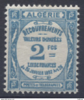 Algérie - Yvert Taxe N° 20 Neuf Sur 1ere Charnière (MH) - Cote 25 Euros - Prix De Départ 5 Euros - Postage Due