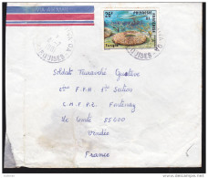 Polynésie - P.A. N° 138 Oblitéré 1981 Sur Enveloppe - Cartas & Documentos