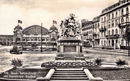 SUISSE - BALE - Bahnofplatz Mit Satraaburger - Denkmal - Carte Postale Ancienne - Basel