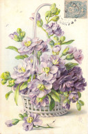 FLEURS - Panier - Carte Postale Ancienne - Fleurs