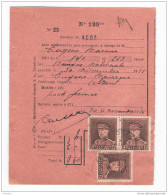 Document Postal - Protet Rose TP 3 X Képi 2 F ACOZ 1935 --  KK908 - 1931-1934 Képi