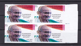 CARIBBEAN CUBA 2019 IMPERF ERROR TRIPLE PRINTING - MAHATMA GANDHI - JOINT ISSUE - ULTRA RARE - MNH - Mahatma Gandhi