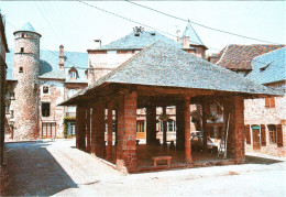 CPM 19 (Corrèze) Meyssac - La Halle Aux Grains, Village Bâti En Grès Rouge TBE - Plazas De Mercados