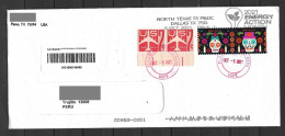 US Cover With Day Of The Dead Stamps Sent To Peru - Lettres & Documents