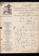 Zurich  ( Suisse)  Lettre Avec Entête  CG ASSURANCES  1902  (PPP42401) - Svizzera