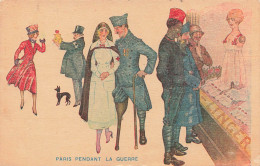 France - Paris - Paris Pendant La Guerre - Colorisé - Illustrateur Sager  -  Carte Postale Ancienne - Sager, Xavier