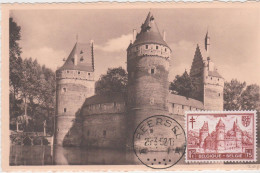 CM Carte Maximum YT 872 Château De Beersel CAD Beersel 25 3 1952 - 1951-1960