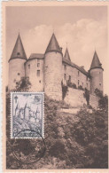 CM Carte Maximum YT 875 Château De Lavaux Ste Anne CAD Gendron Celles 25 III 1952 - 1951-1960