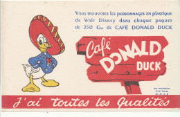 BU 2658 /   BUVARD    CAFE DONALD DUCK   ( 21,00 Cm X 13,50 Cm) - Café & Thé