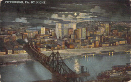 USA - Pittsburgh By Noght - Carte Postale Ancienne - Autres & Non Classés