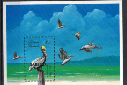 Barbuda. 1991. Brown Pelican. MNH SS. SCV = 25.00. - Pelikanen