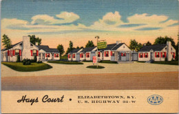 Kentucky Elizabethtown Hays Motel Curteich - Other & Unclassified