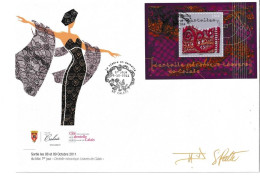 France Fdc 2011 Le Timbre En Dentelle Signé Par L'Artiste - 2010-2019