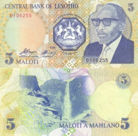 LESOTHO 5 Maloti 1989 P 10 UNC - Lesotho