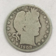 USA U.s.a. 1908 O  Mezzo Dollaro Half Dollar Barber E.680 - 1892-1915: Barber