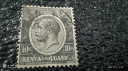KENYA-UGANDA-1927   10C    USED - Kenya & Ouganda