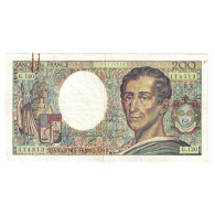 France, 200 Francs, Montesquieu, 1992, G.120114513, TTB, Fayette:70.12b, KM:155b - 200 F 1981-1994 ''Montesquieu''