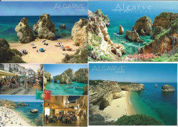 Beautiful Algarve.  4 Postcards (unused)  Only 2,50 Euro - Verzamelingen & Kavels
